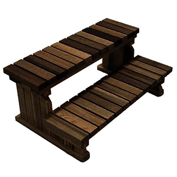 Скамейка-ступенька из дерева Пайни Капучино (ССТ-001809)