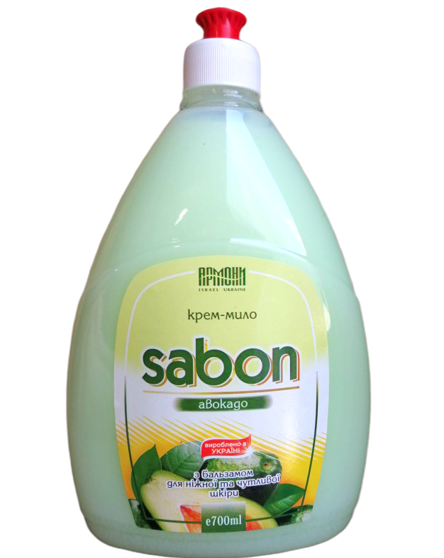 Жидкое крем-мыло Армони Sabon Авокадо запаска пуш-пул 700 мл