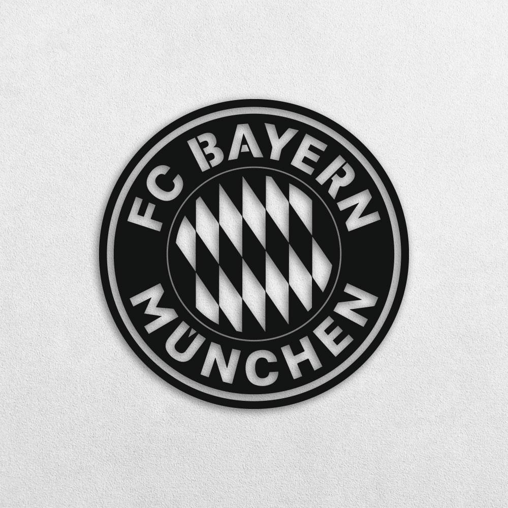 Настенное панно из дерева TWD FC Bayern 50х50 см Черный (WALL51001M)