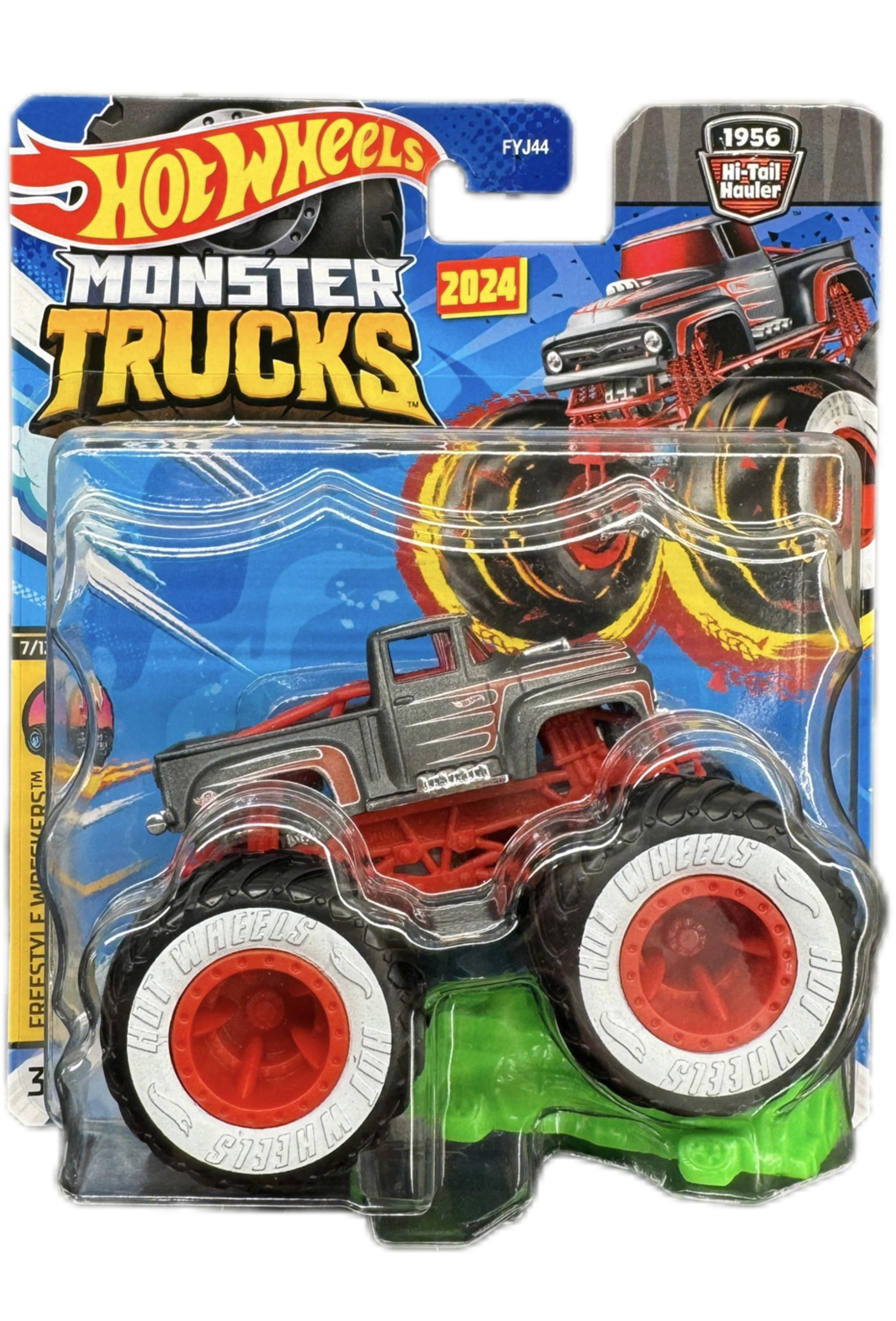 Игрушечная машинка-внедорожник Hot Wheels Monster truck Freestyle Wreckers 4/7 Hi-Trail Hauler 2024 (18299622)