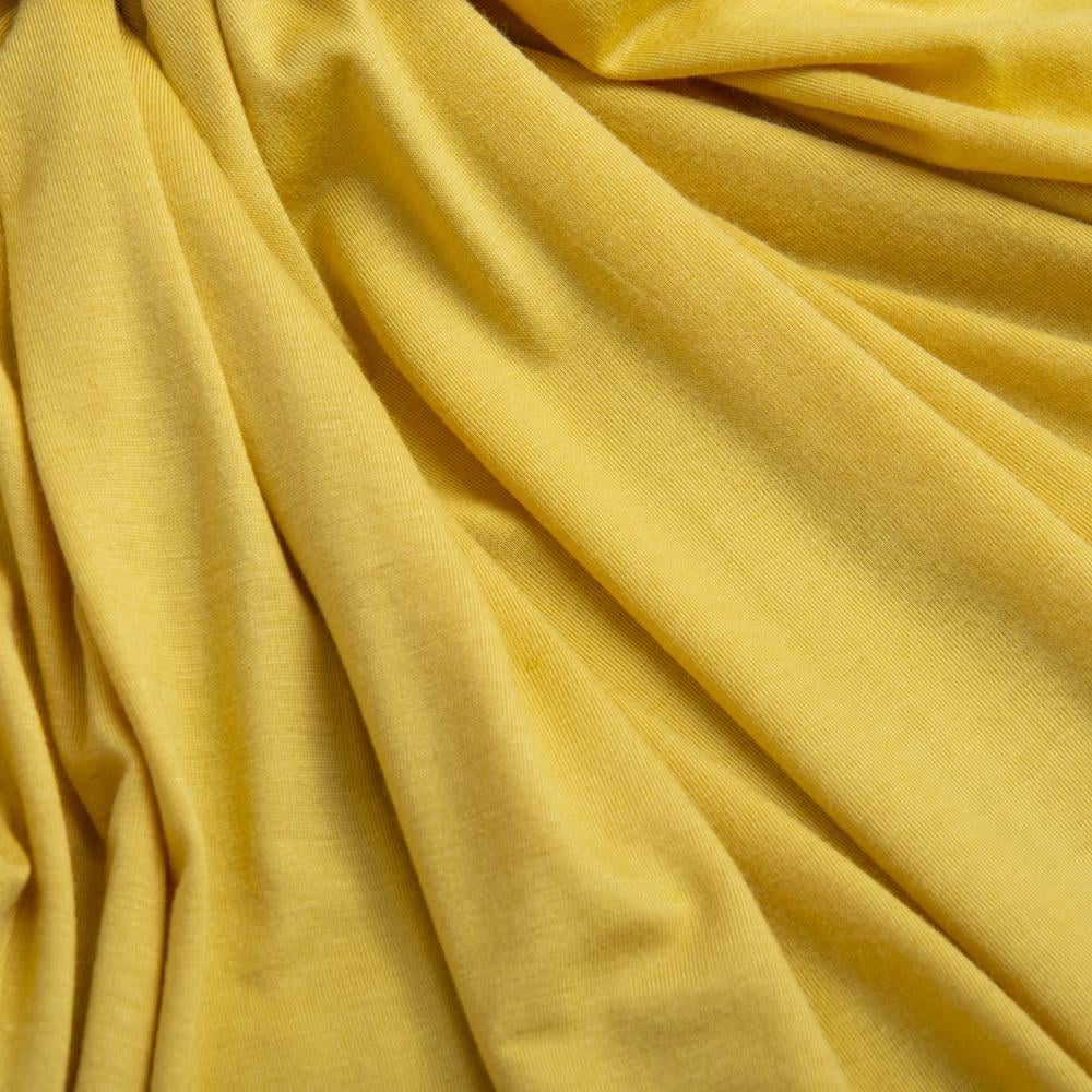 Ткань трикотаж вискоза Валенсия Свет-горчица (23345)