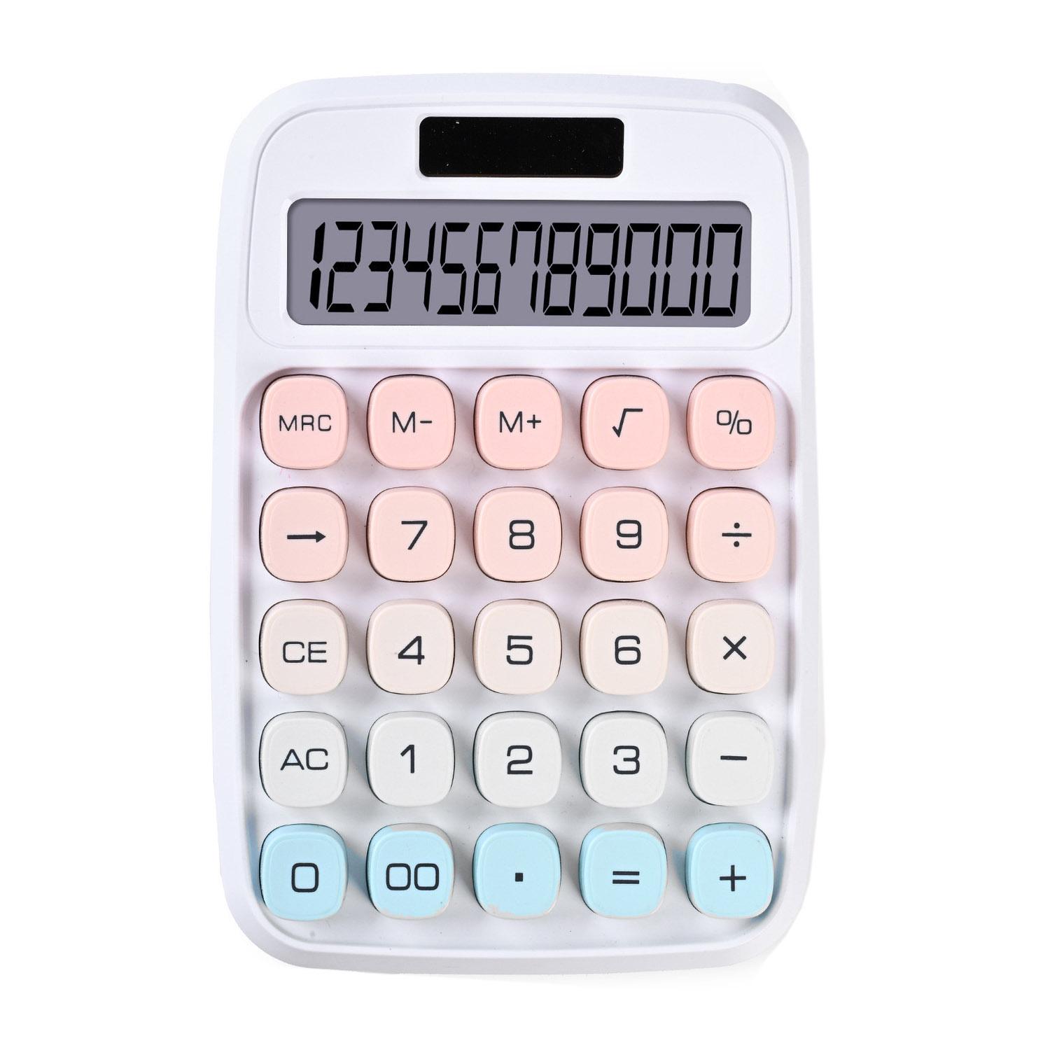 Калькулятор настольный SIWRP ZN-812 12-разрядный Белый (641565)