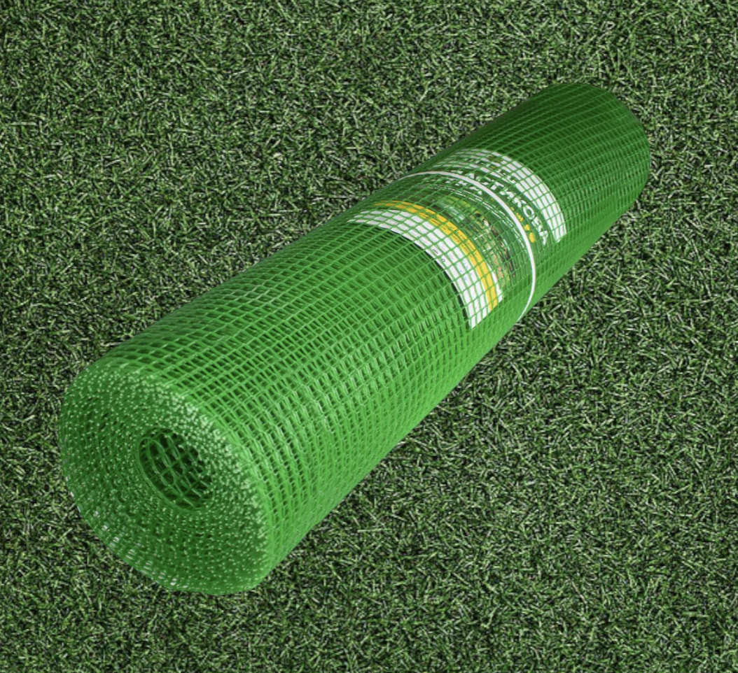 Сетка пластиковая декоративная Клевер 10х10 мм 1х10 м Светло - зеленый - фото 2