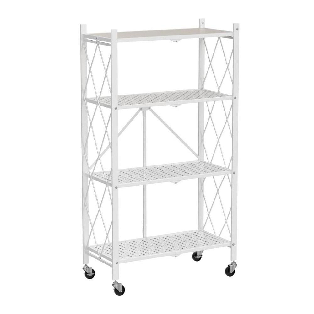 Этажерка на колесах Loft R100105-W 72х34х120 см металлическая Белый (654351)