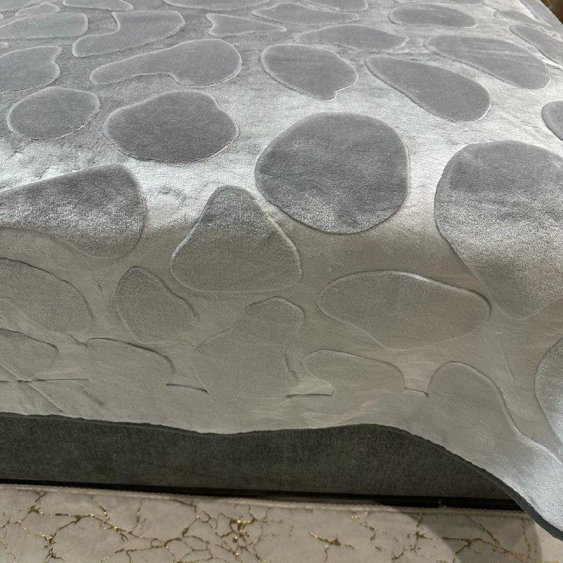 Покрывало на кровать акриловое 200x230 см Серый (28857543) - фото 3