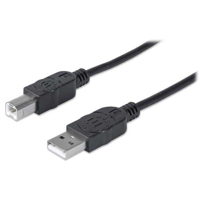 Кабель MANHATTAN Hi-Speed USB Type-AM - Type-B M 1 м USB 2.0 Black (306218)
