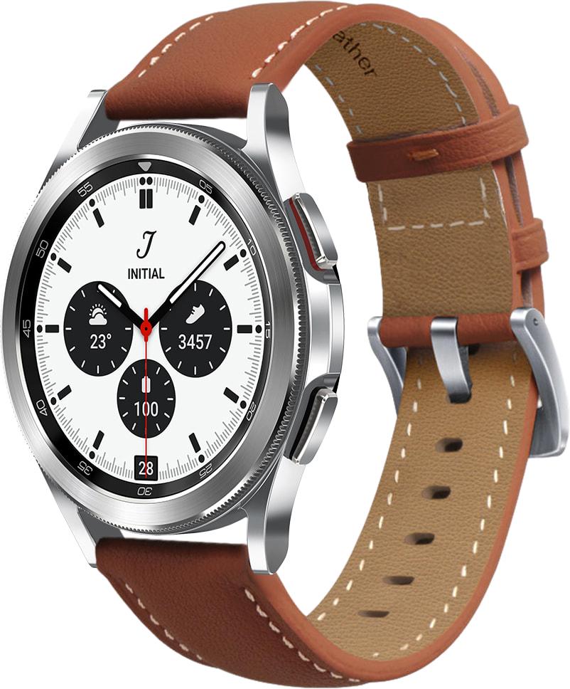 Ремешок кожаный Folsa для Galaxy Watch 4 Classic 42 мм Brown (31518-30)