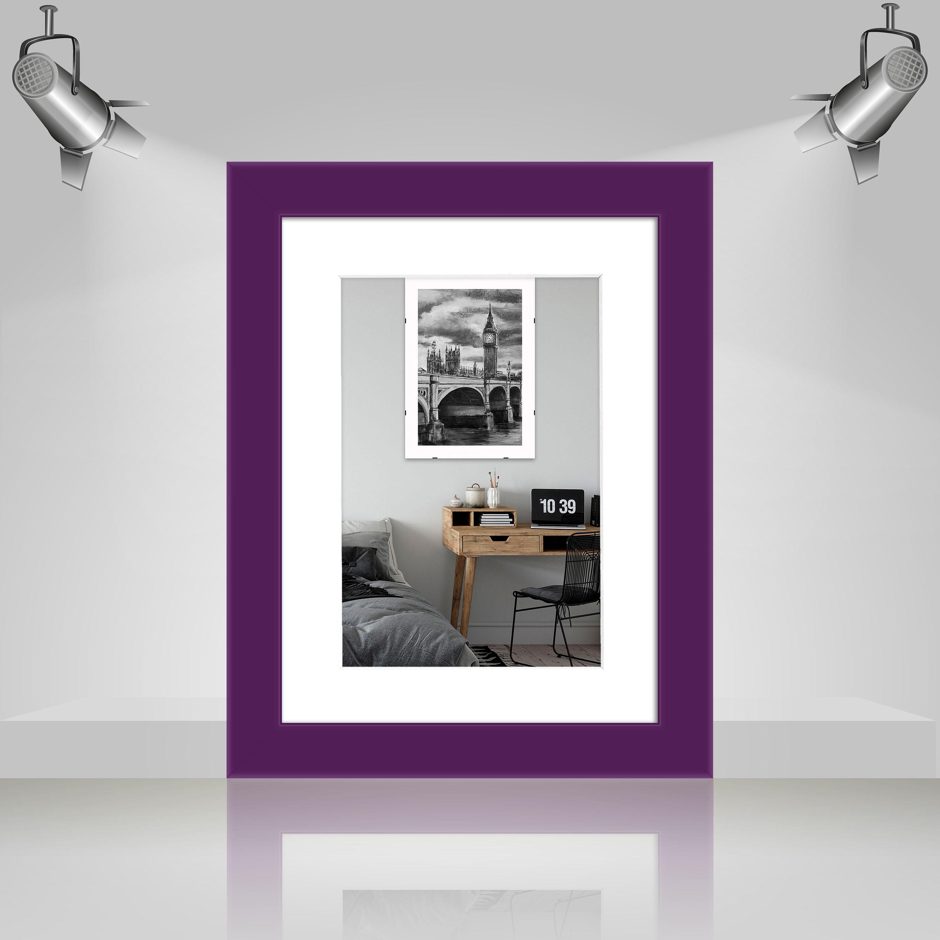 Рамка для фото деревянная EmojiFrame 15х20 см под фото 10х15 см AH2220-14 глянцевое стекло 1-1,5 мм с ножкой паспарту Фиолетовый - фото 3 Рамка для фото деревянная EmojiFrame 15х20 см под фото 10х15 см AH2220-14 глянцевое стекло 1-1,5 мм с ножкой паспарту Фиолетовый - фото 3