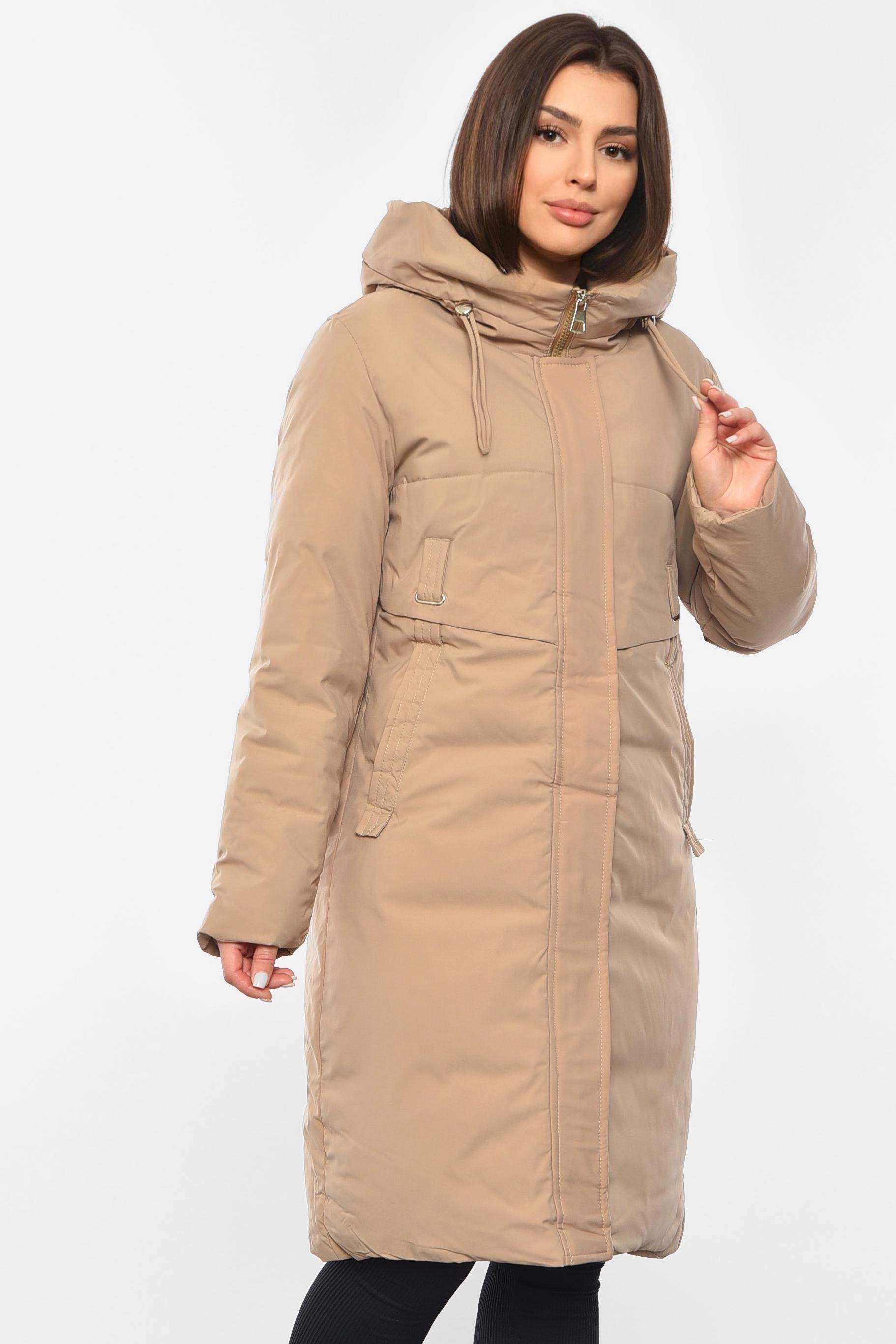 Куртка жіноча зимова 3XL Бежевий (193556) - фото 2 Куртка жіноча зимова 3XL Бежевий (193556) - фото 2