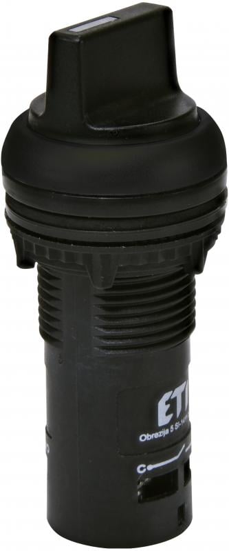 Перемикач I-O ETI ECS2S-N45-10 1NO 22 мм 2 фіксованих положення Чорний (4771641)