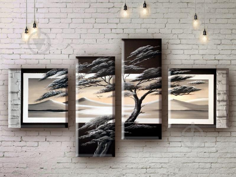 Модульная картина акрилом пейзаж ArtStar MHM17_4_090 размер 80 х 150 см