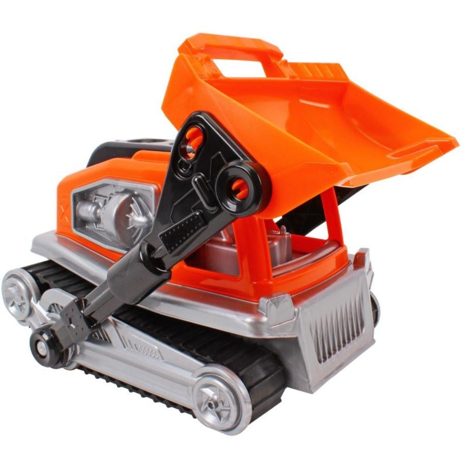 Игрушечный бульдозер пластиковый Оранжевый (245170)