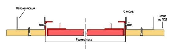 Ревізійний люк прихованого монтажу S-Dom Короб 400x400 під фарбування/поклейку шпалер (1304) - фото 6