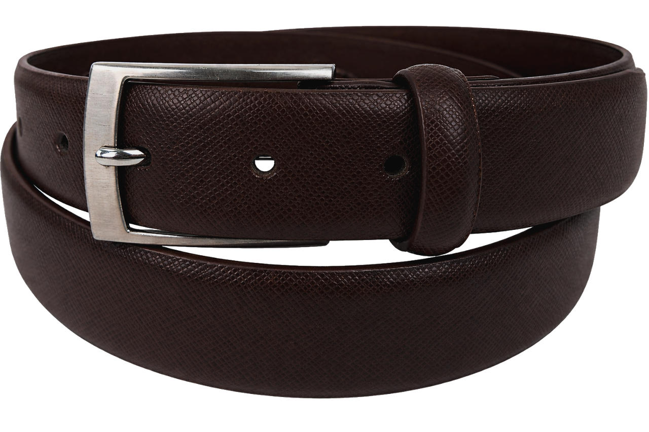 Ремень WBL Trading мужская натуральная кожа Темно-коричневый