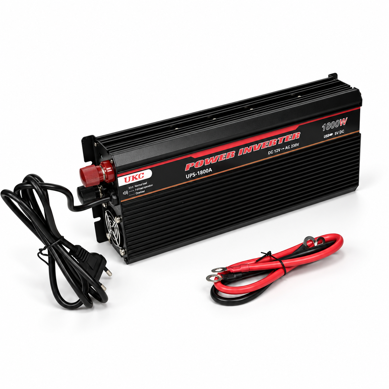 Преобразователь напряжения UKC автомобильный инвертор 1800W 12V-220V UP1800SАUPS-1800)