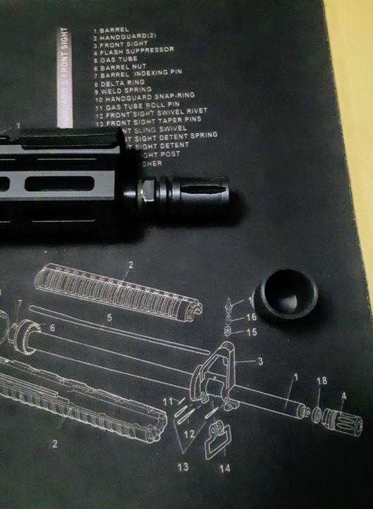 Захисна насадка для компенсаторів A1/A2 на AR-15 та M4 (23390577) - фото 6 Захисна насадка для компенсаторів A1/A2 на AR-15 та M4 (23390577) - фото 6
