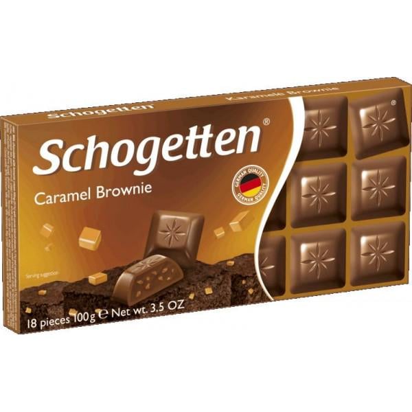 Шоколад Schogetten Caramel Brownie Карамель Брауні 100 г (040109)
