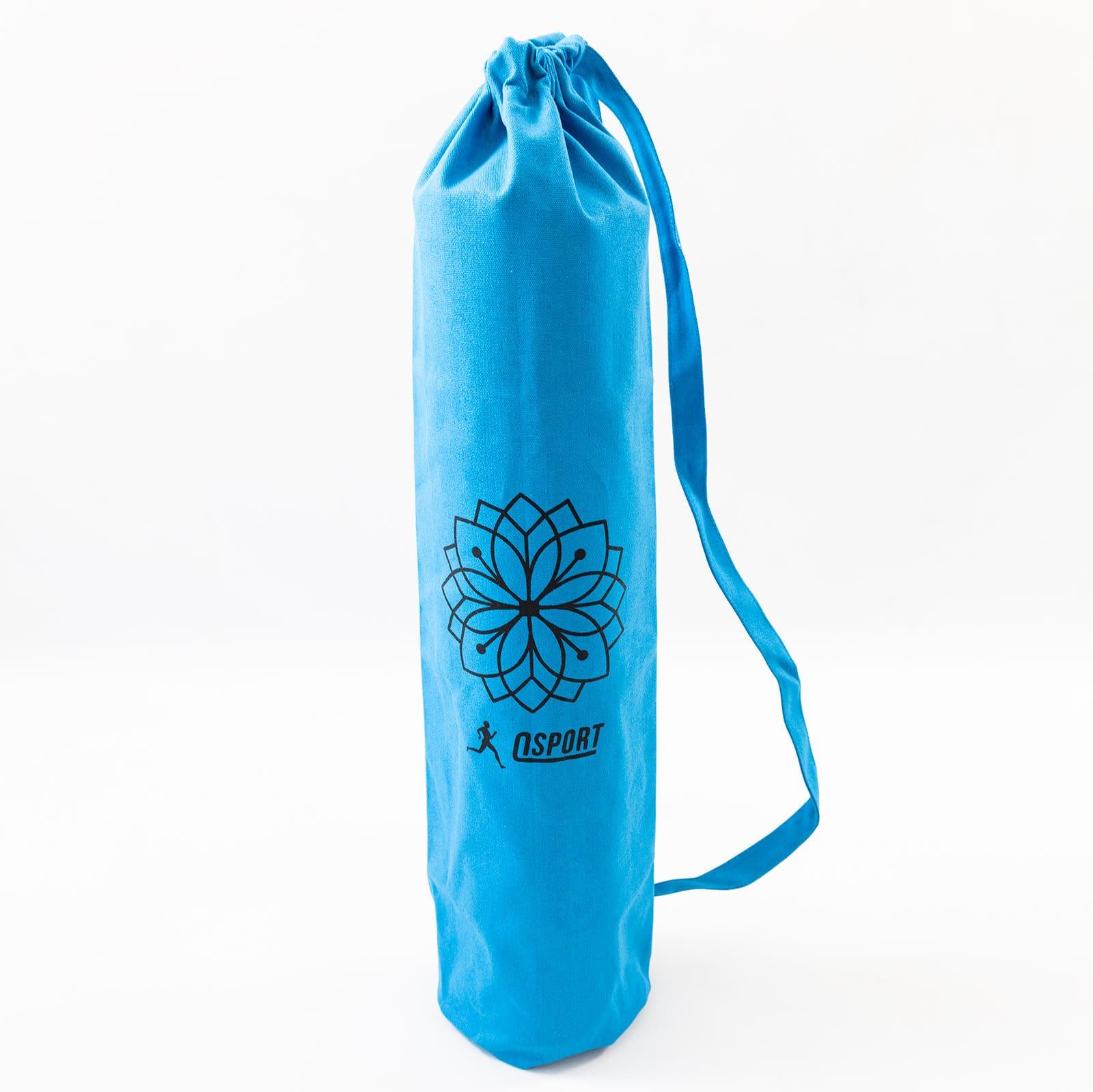 Чохол для килимка OSPORT для йоги/фітнесу та туризму з канвасу Бірюзовий (OF-0289)