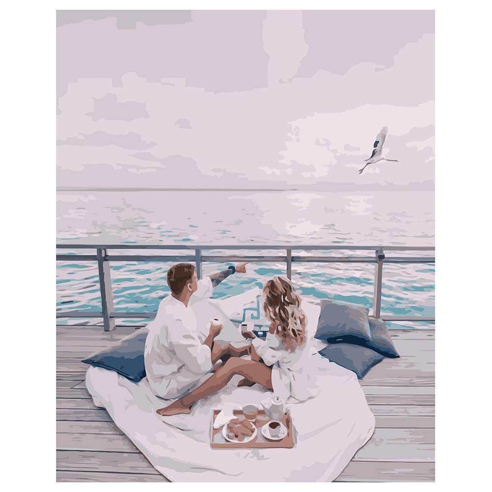 Картина по номерам Strateg Пикник на море 40x50 см (VA-1540)