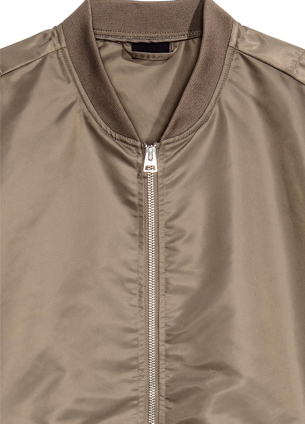 Бомбер мужская Н&M р. XS Хаки (2000000584362) - фото 2