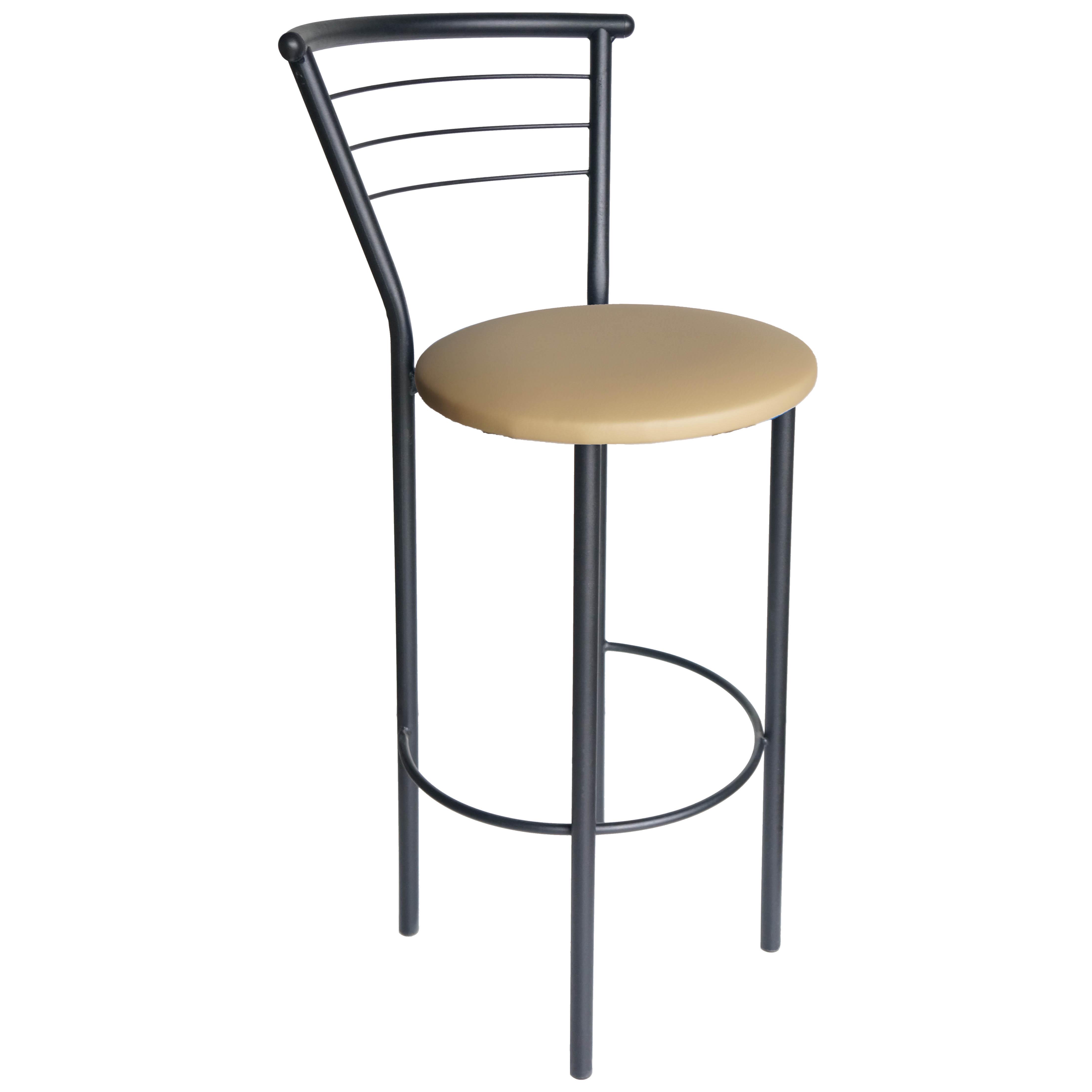 Барный стул Марко Хокер кожзаменитель Черный/Бежевый (U24641-09)