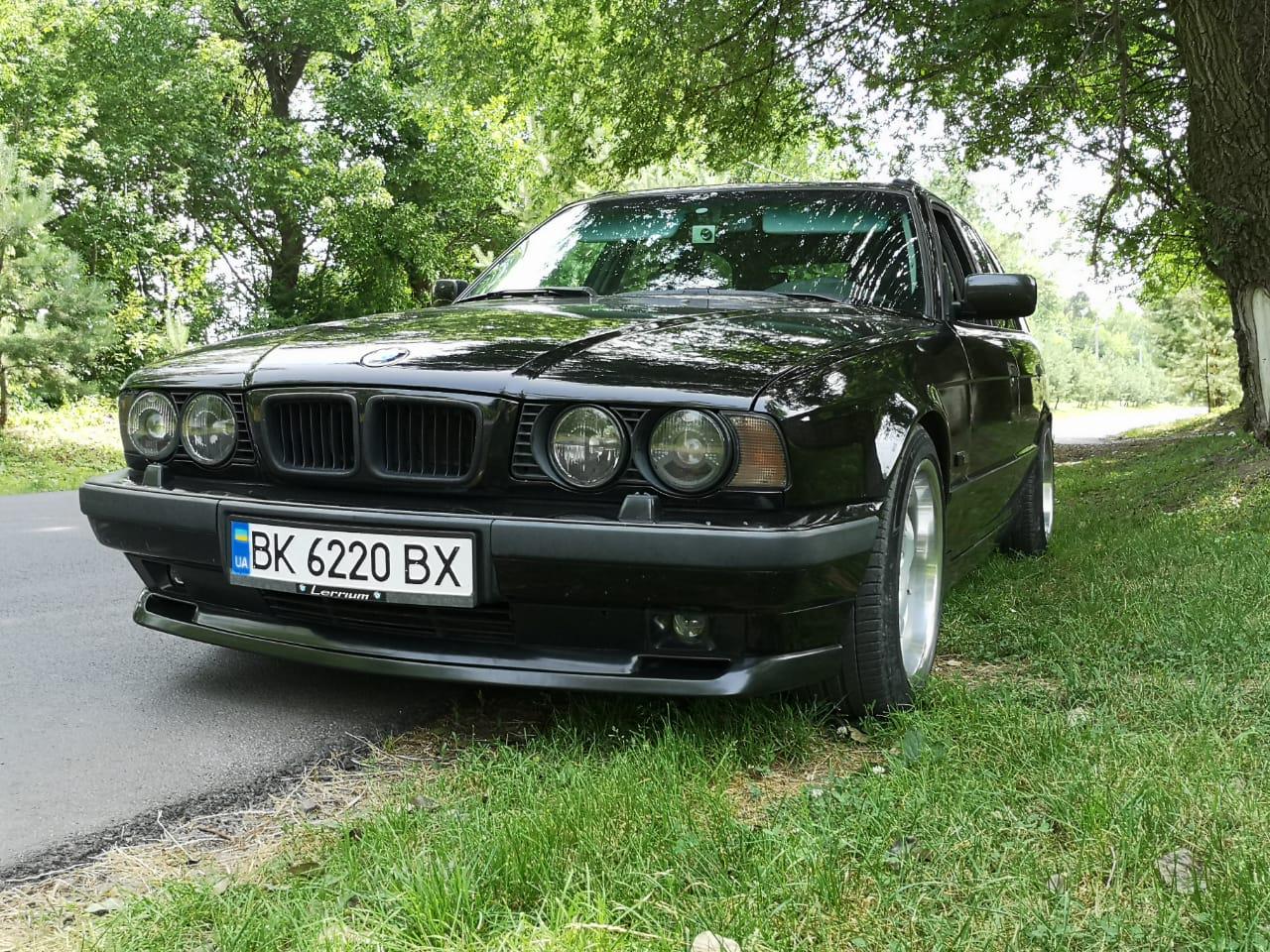 Губа М накладка на передний бампер BMW E34 ABC пластик - фото 2