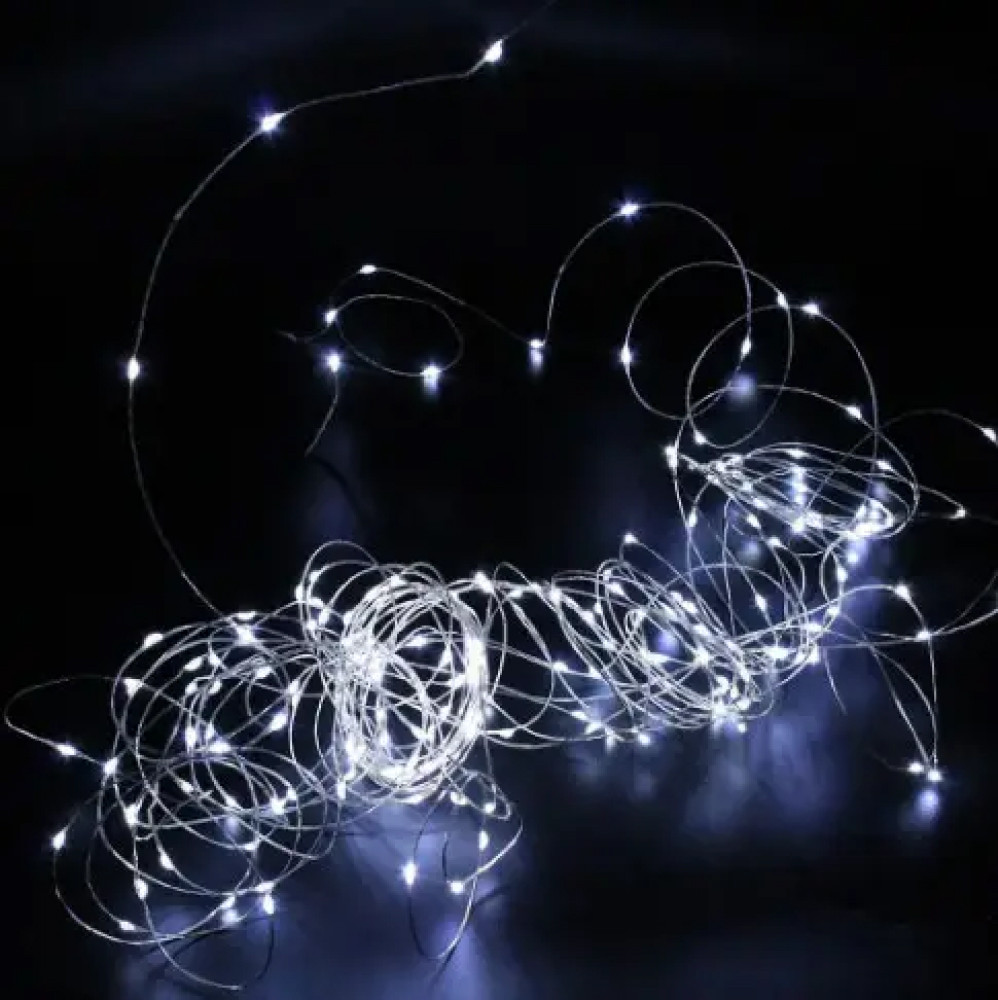 Гирлянда нить Роса от USB 8 режимов 500 LED IP44 50 м Білий - фото 8 Гирлянда нить Роса от USB 8 режимов 500 LED IP44 50 м Білий - фото 8