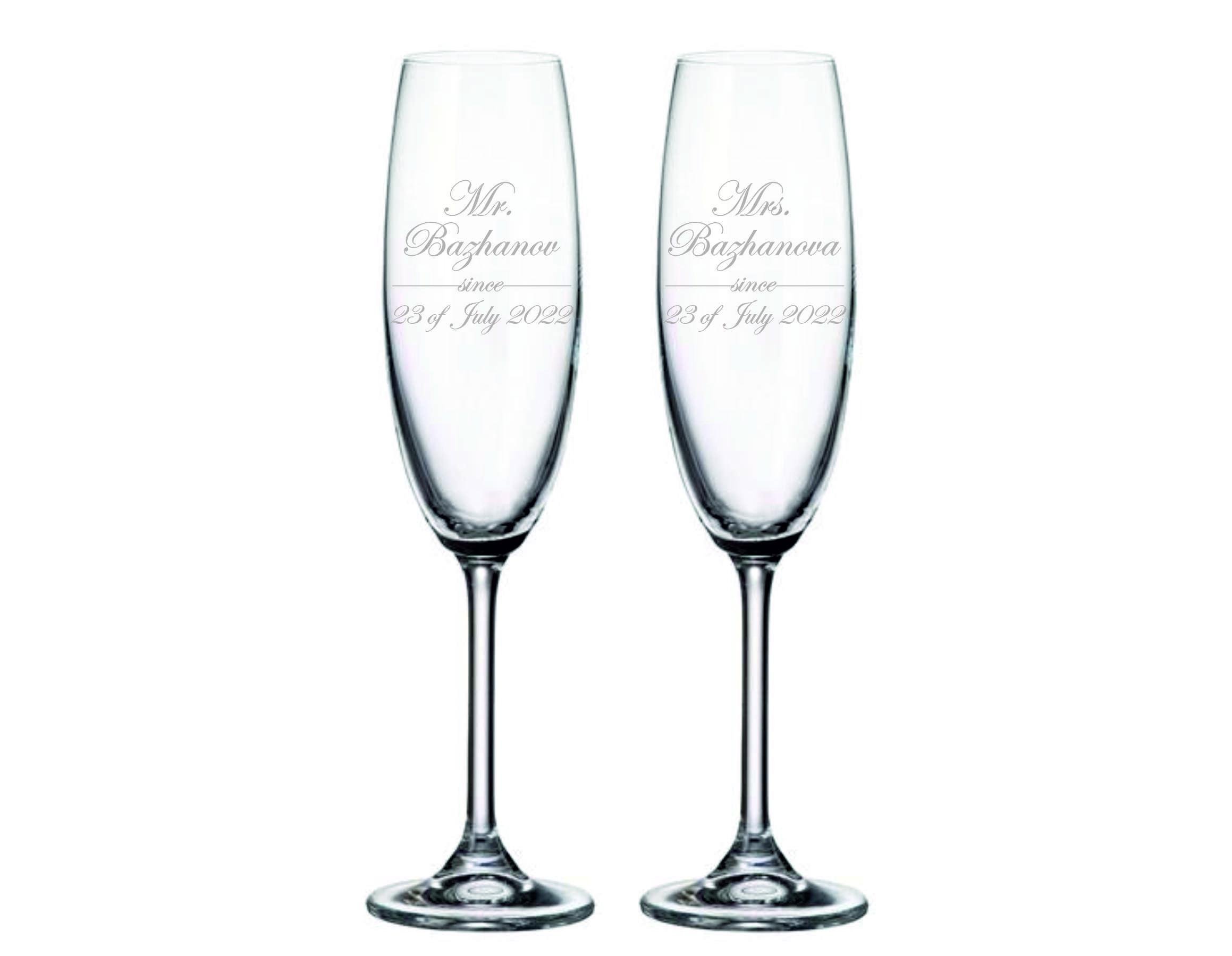 Бокалы Bohemia с гравировкой "Mr./Mrs." (1158) Бокалы Bohemia с гравировкой "Mr./Mrs." (1158)