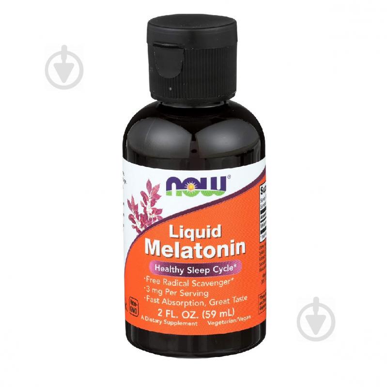 Мелатонин жидкий, Liquid Melatonin, Now Foods, 2 жидких унции (59 мл) Мелатонин жидкий, Liquid Melatonin, Now Foods, 2 жидких унции (59 мл)