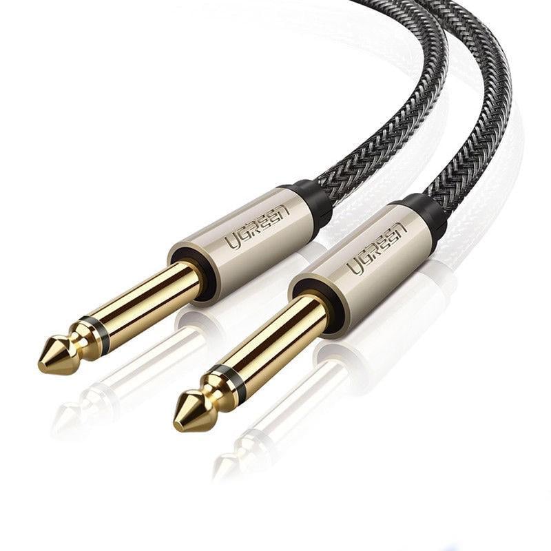 Кабель аудио UGREEN AV128 Jack 6,5 мм Male to Male Audio Cable 2 м Gray (10638)