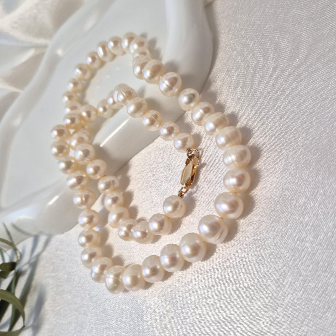 Бусы морские культивированные Жемчужины 51 см Белый (2954685758)