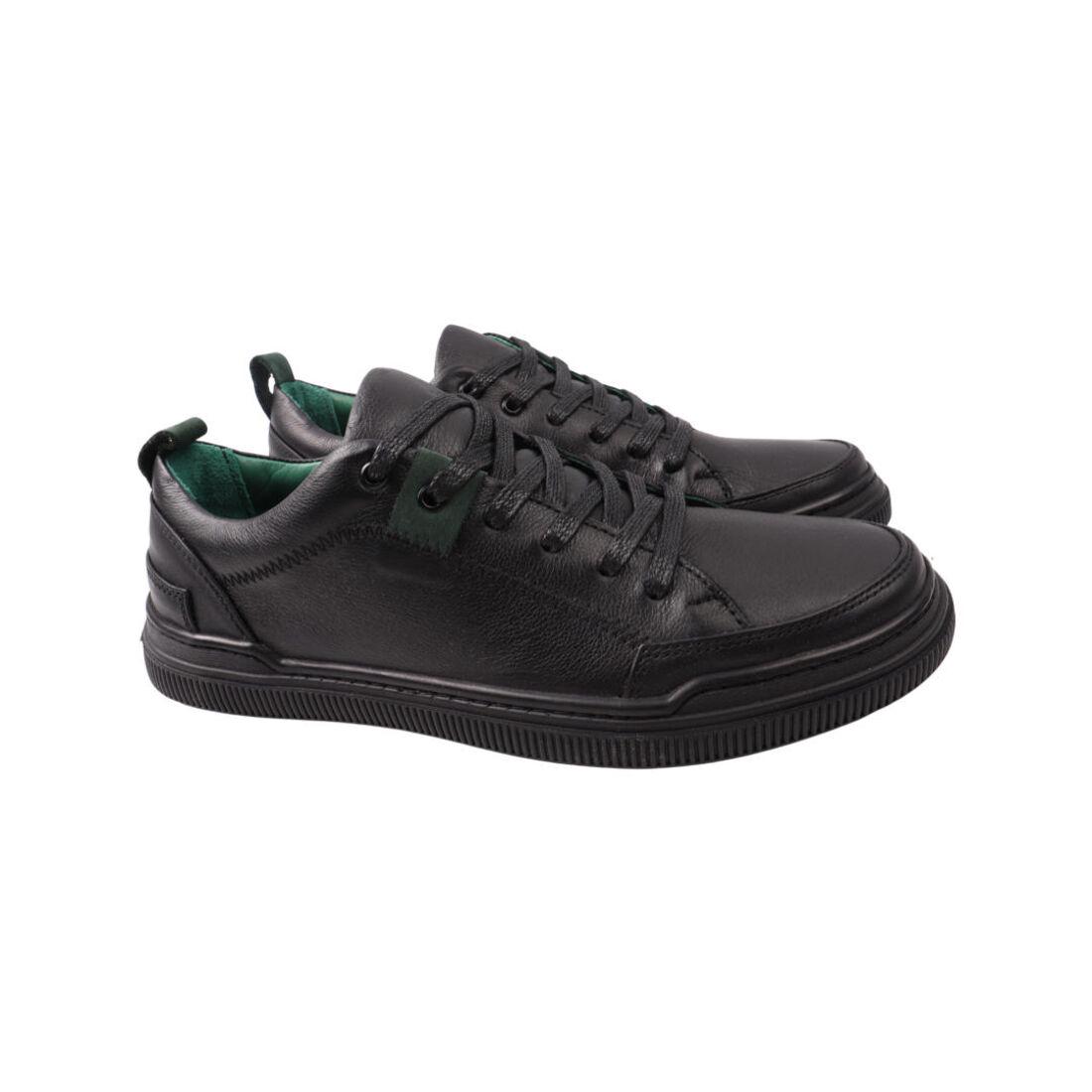 Кеды мужские Zumer из кожи р. р. 41 Черный (81-21DTC)