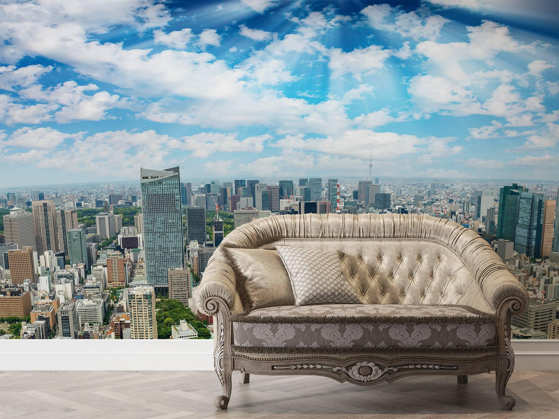 Фотообои флизелиновые Styleo Print-walls Солнечный мегаполис 0431 350х270 см (Pw-0431/3)