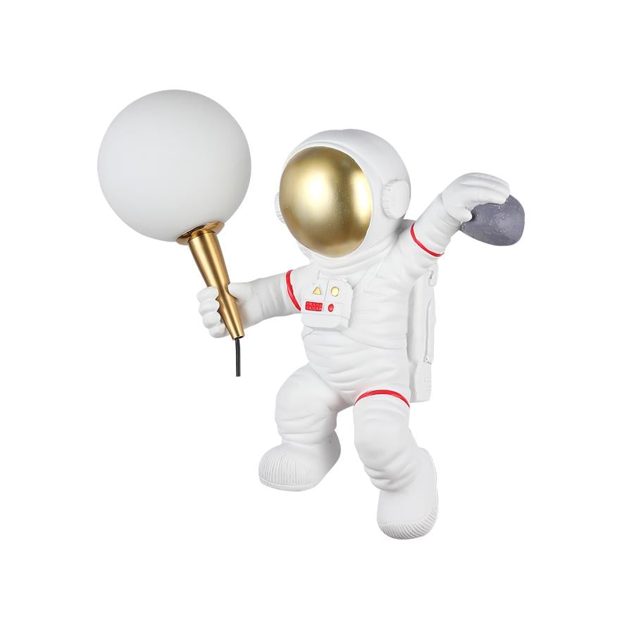 Настенный светильник декоративный Levistella космонавт 784V1005LW-1 плафон слева Белый