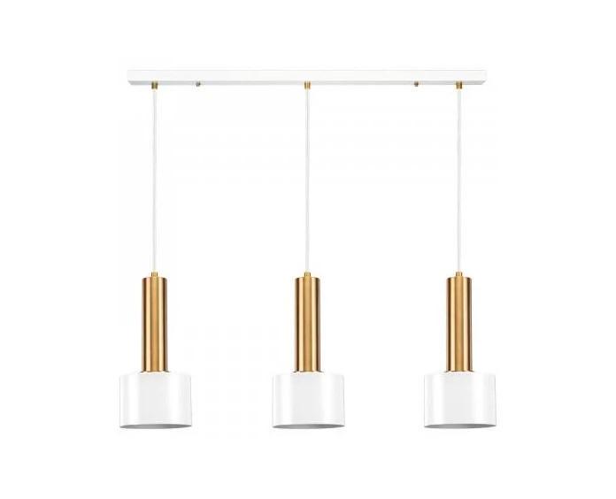 Підвісний світильник Tube line BARREL LED 3L Білий/Золотий (PL-T0006-3/G-WHITE) - фото 1 Підвісний світильник Tube line BARREL LED 3L Білий/Золотий (PL-T0006-3/G-WHITE) - фото 1