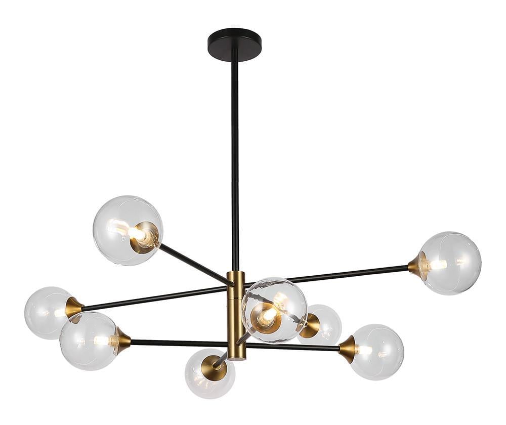 Люстра 752L7910-8 BK+CL (2422747156)