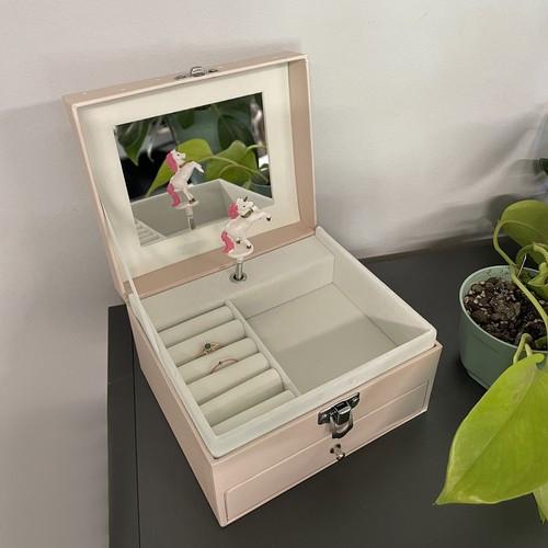 Шкатулка для украшений MusicVoice 15х9х13 см Розовый (28494183)