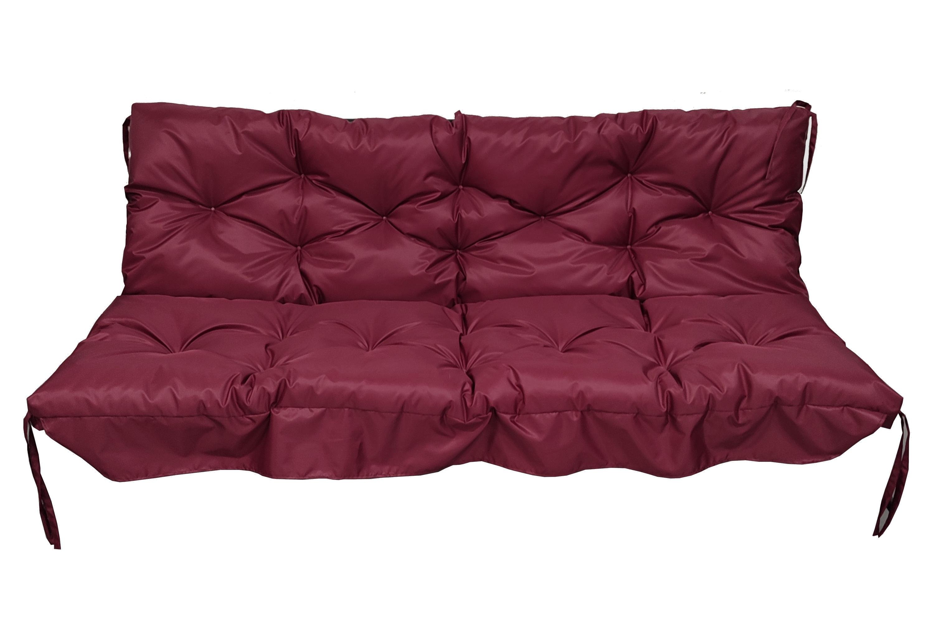 Матрац для гойдалок водовідштовхувальний eGarden LOFT стьобаний 150x110x8 см Бордовий (5758) Матрац для гойдалок водовідштовхувальний eGarden LOFT стьобаний 150x110x8 см Бордовий (5758)