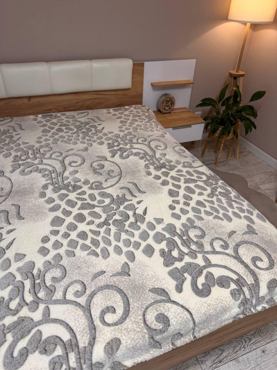 Плед из микрофибры 150х200 см Серый (Д-2110-08) - фото 1 Плед из микрофибры 150х200 см Серый (Д-2110-08) - фото 1