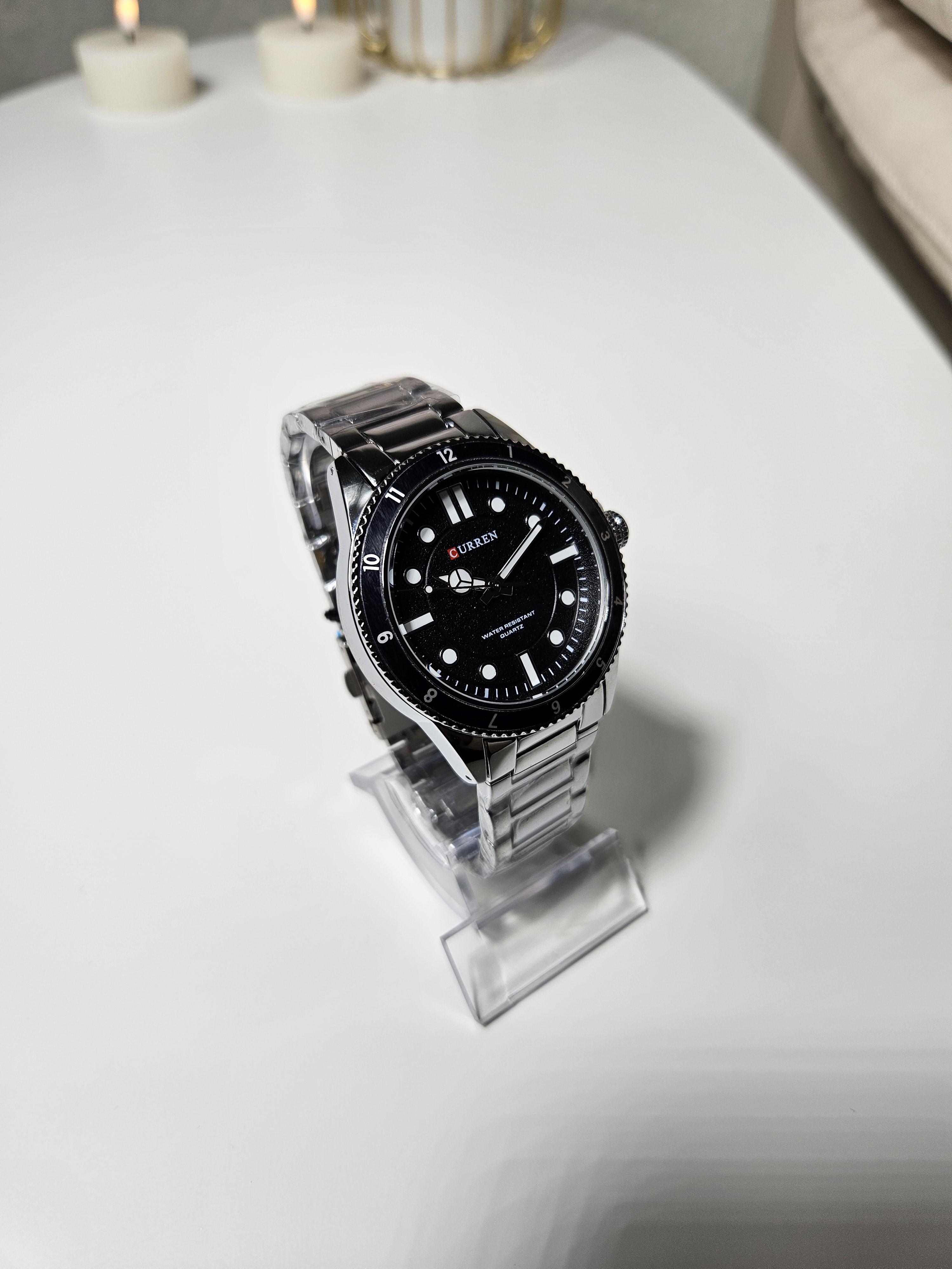 Наручные часы мужские Сurren 8450 Silver/Black (1108) - фото 2 Наручные часы мужские Сurren 8450 Silver/Black (1108) - фото 2