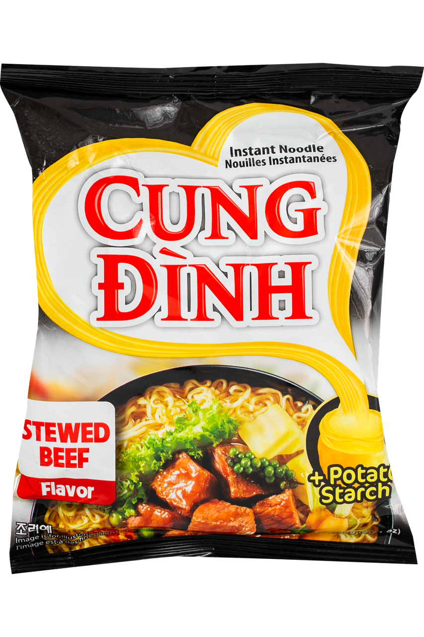 Лапша быстрого приготовления CUNG DINH Stewed Beef 77 г (000009471)