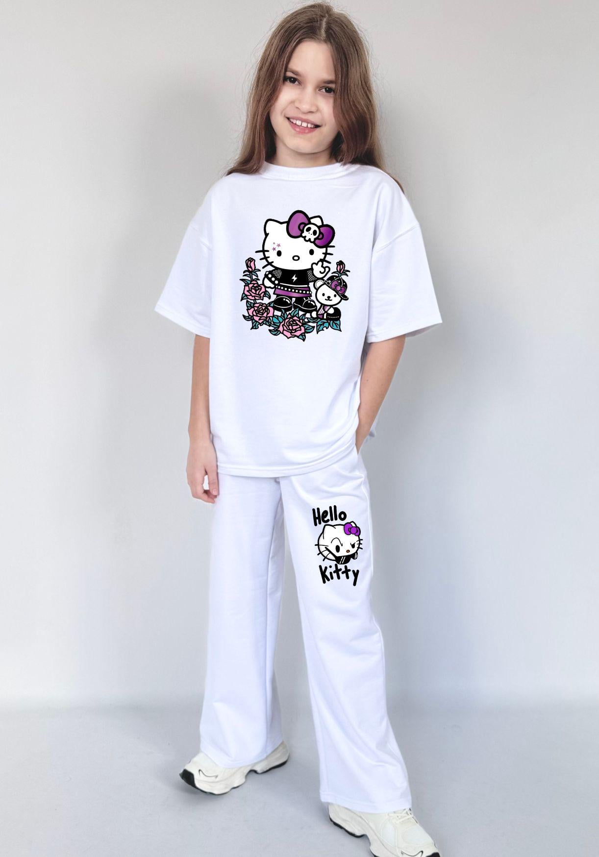 Комплект для дівчат TM Spinogriz СПИ2025 Hello Kitty 158 см Білий (25876220)
