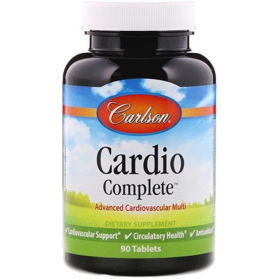 Комплекс для профілактики серця Carlson Labs Cardio Complete Advanced Cardiovascular Multi 90 Tabs (CAR-42000)