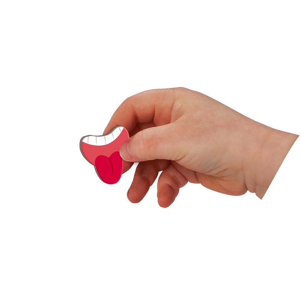 Книга учебная магнитная Janod Смешные лица девочек 65 элементов (J02717) - фото 6