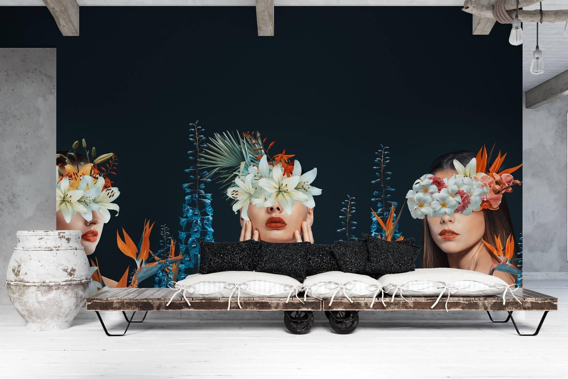 Фотошпалери флізелінові Styleo Print-walls 3D Квітковий погляд 0257 300х250 см (Pw-0257/2)