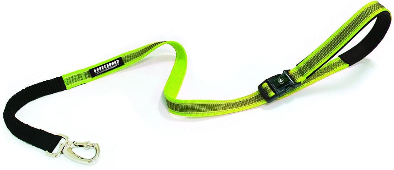Поводок регулируемый для собак Croci Hiking Antishock нейлоновый 2,5x120 см Зеленый (1254840867)