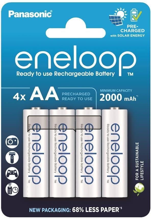 Батарейка аккумуляторная Panasonic Eneloop HR6 АА пальчик 2000 mAh