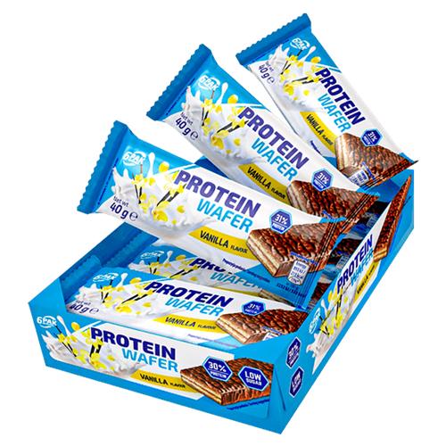 Углеводно-протеиновый батончик 6PAK Nutrition Protein Wafer 12х40 г Vanilla