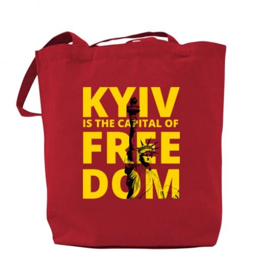 Шоппер Kyiv является capital of freedom Красный (16852545-3-165066)
