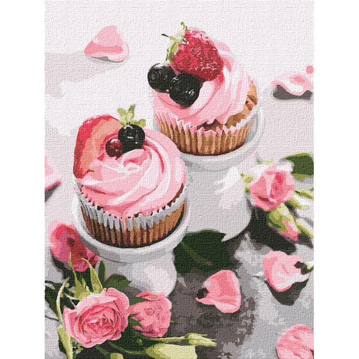 Картина по номерам Идейка Клубничная нежность 30х40 см (KHO5603)